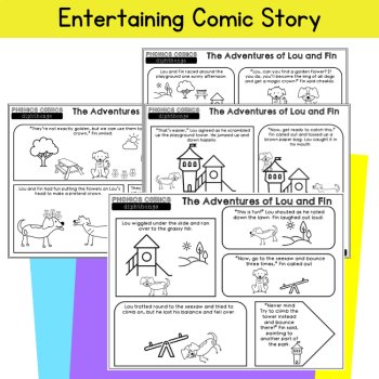 Phonics Review Packet 3rd Grade Diphthong Comic Multisyllabic Words Activities, image 2