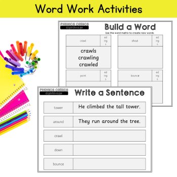 Phonics Review Packet 3rd Grade Diphthong Comic Multisyllabic Words Activities, image 4