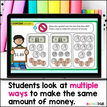 Counting Money - Counting Coins and Bills - TEKS 3.4C - Google Slides, image 4
