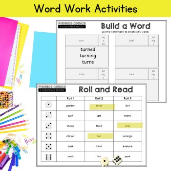 Phonics Comic UFLI Grade 3 4th Bossy Vocalic R Controlled Short Reading Passage, image 4
