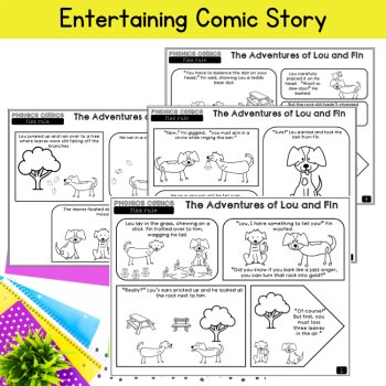 Phonics UFLI Comic Floss Rule Reading Passage 3rd 4th Grade Fluency Decodable, image 2