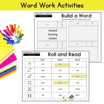 Phonics UFLI Comic Floss Rule Reading Passage 3rd 4th Grade Fluency Decodable, image 4