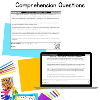 Greek Mythology Short Story Escape Room Myth Reading Comprehension 5th 6th Grade, image 3