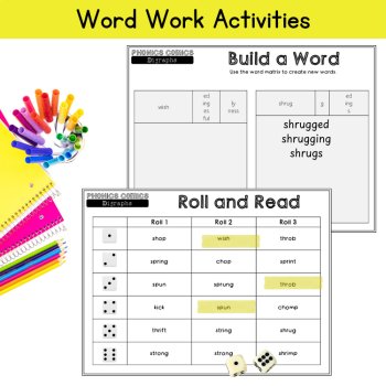 Decodable Phonics Comic UFLI Reader with Digraphs Third Grade Fluency Activities, image 4