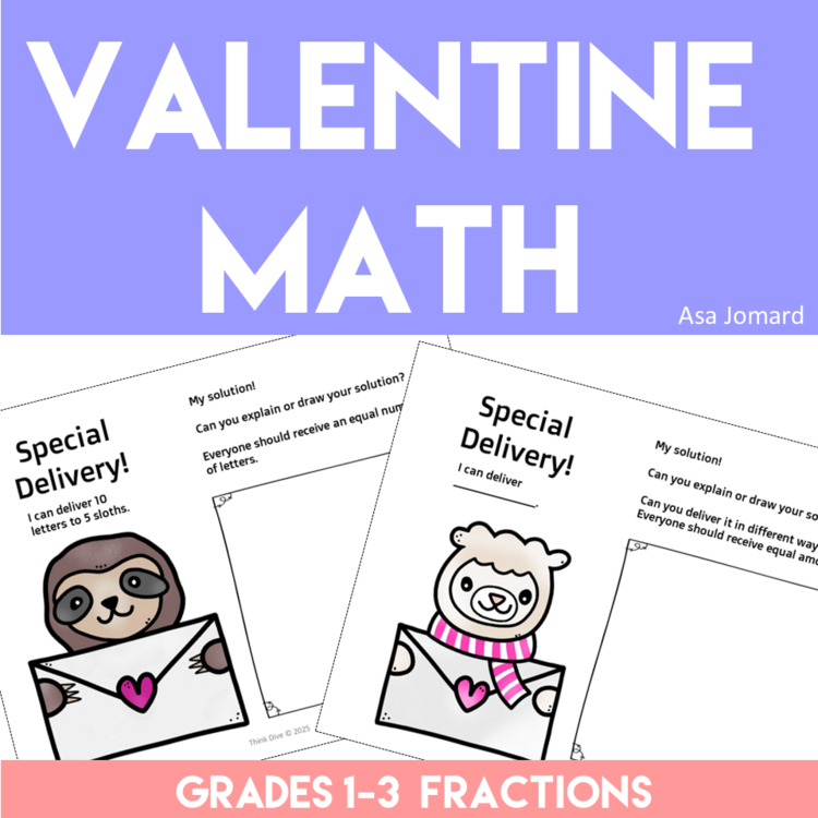 Engaging Math Journal Fraction Prompts | Valentine's Day Math Activities