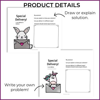 Engaging Math Journal Fraction Prompts | Valentine's Day Math Activities, image 3
