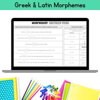Greek & Latin Roots 5th 6th Grade Morphology Sentences Worksheets Middle School, image 2