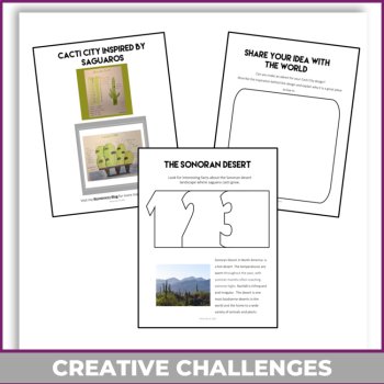 Exciting and Unique Biomimicry STEAM Project | Design Saguaro Cacti City, image 4