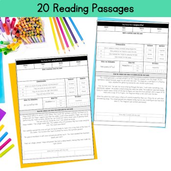 Morphology Middle School Short Reading Passage 5th Grade Multisyllabic Words, image 2