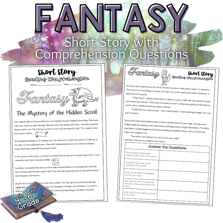 Fantasy Story Reading Fun Independent Activity Grade 4 Short Reading Passage 5th