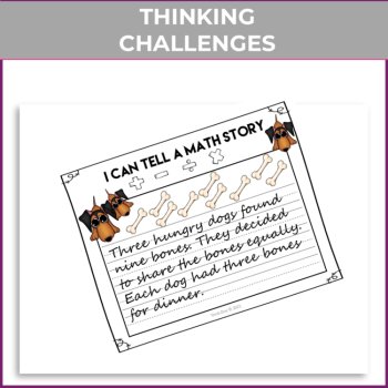 Improve Learning with Fractions Math Journal Prompts |  Write Fun Math Stories, image 2