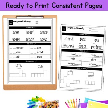 Digraph Trigraph Consonant Blends Review Worksheet Spelling Review 2nd 3rd Grade, image 4
