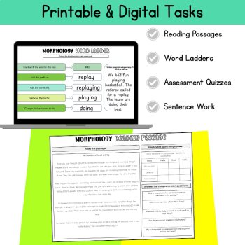 Morphology Morning Work Activities 5th 6th Grade Daily Review Explicit Teaching, image 2
