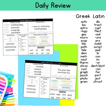 Morphology Morning Work Activities 5th 6th Grade Daily Review Explicit Teaching, image 3