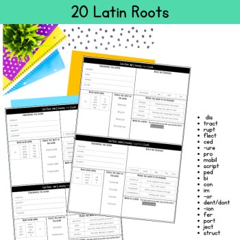 Latin Roots Daily Morphology Morning Work Morphemes & Etymology 5th 6th Grade, image 2