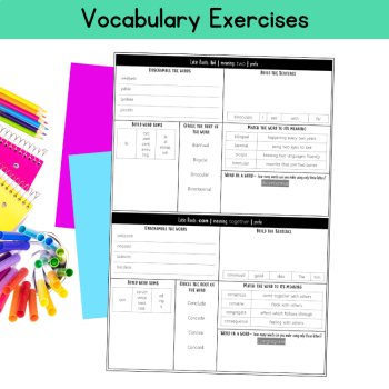 Latin Roots Daily Morphology Morning Work Morphemes & Etymology 5th 6th Grade, image 3