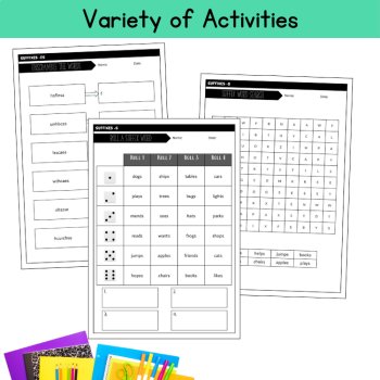 Adding Suffixes Worksheets 2nd 3rd Grade ELA Morphology Practice Packet Review, image 4