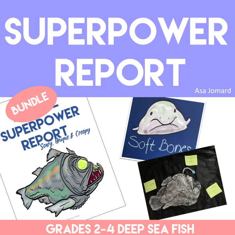 Engaging Animal Superpower Bundle | Deep Sea Fish | Design Inspired Activities