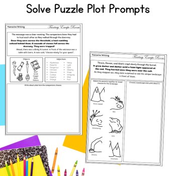 Fantasy Work on Writing 4th 5th Grade Imaginative Prompt Fun Finish the Story, image 3