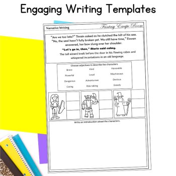 Fantasy Work on Writing 4th 5th Grade Imaginative Prompt Fun Finish the Story, image 4