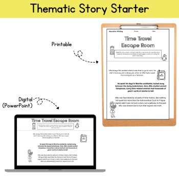 Narrative Story Writing Reluctant Writers Packet Engaging Centers 5th 6th Grade, image 2