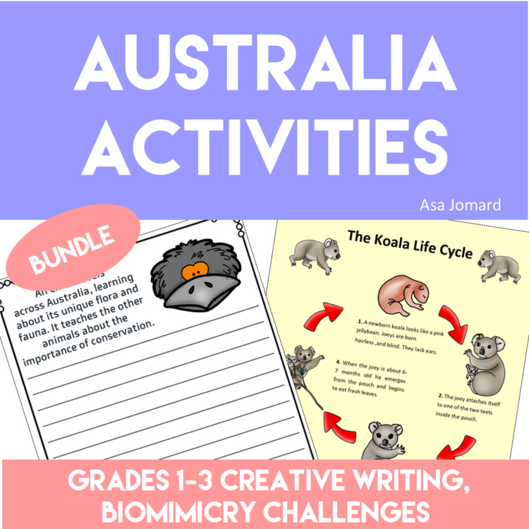 Engaging Australia Bundle | Inspiring Koala Life Cycle Activities & Biomimicry