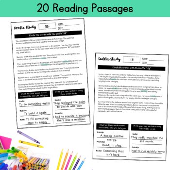 Morphology Practice Activities Games Worksheets 4th 5th Grade Science of Reading, image 2
