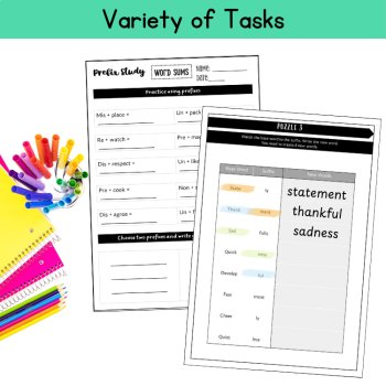 Morphology Practice Activities Games Worksheets 4th 5th Grade Science of Reading, image 4