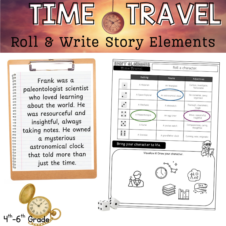 Fun Writing Story Elements 4th 5th 6th Grade Low Prep Engaging Literacy Centers