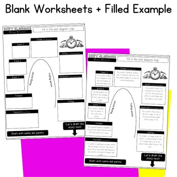 Fun Writing Story Elements 4th 5th 6th Grade Low Prep Engaging Literacy Centers, image 4