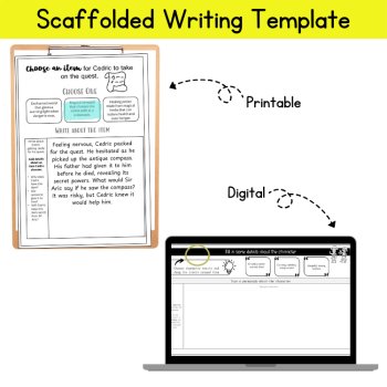 Finish the Story Independent Narrative Writing Packet Imaginative Fictional 5th, image 4