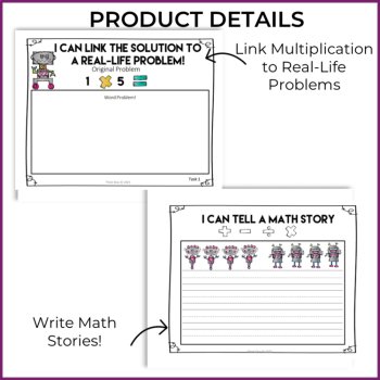 Engaging Math Journal Multiplication Prompts | Write Valentine Math Stories, image 3