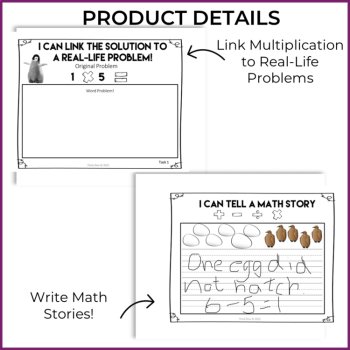 Engaging Multiplication Math Journal Prompts | Write Math Stories Winter, image 3