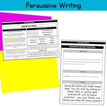 Grammar & Writing Review 5th 6th Grade ELA Language Arts Packet Middle School, image 3