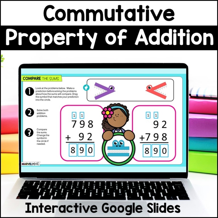 Commutative Property of Addition - Addition with Regrouping - Google Slides