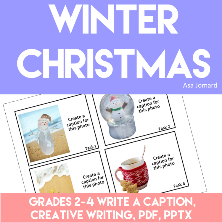 Inspiring Christmas, Winter Creative Writing Activities  | "Caption this. . ."
