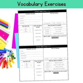5th Grade Morphology Task Cards Greek Roots Word Work Assessment Practice ELA, image 3