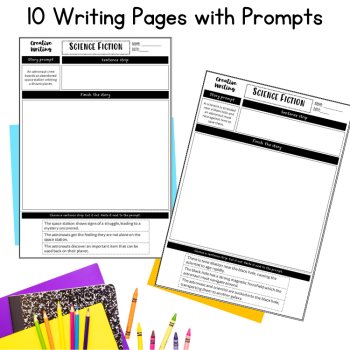 Sci Fi Fun Friday Writing Prompts Reluctant Writers Early Finisher 5th 6th Grade, image 2