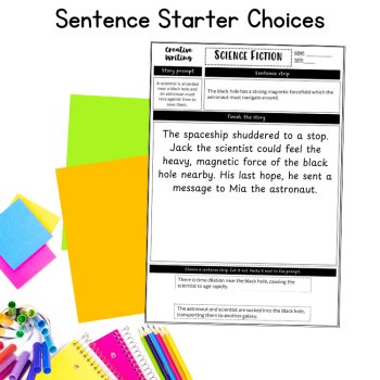 Sci Fi Fun Friday Writing Prompts Reluctant Writers Early Finisher 5th 6th Grade, image 3