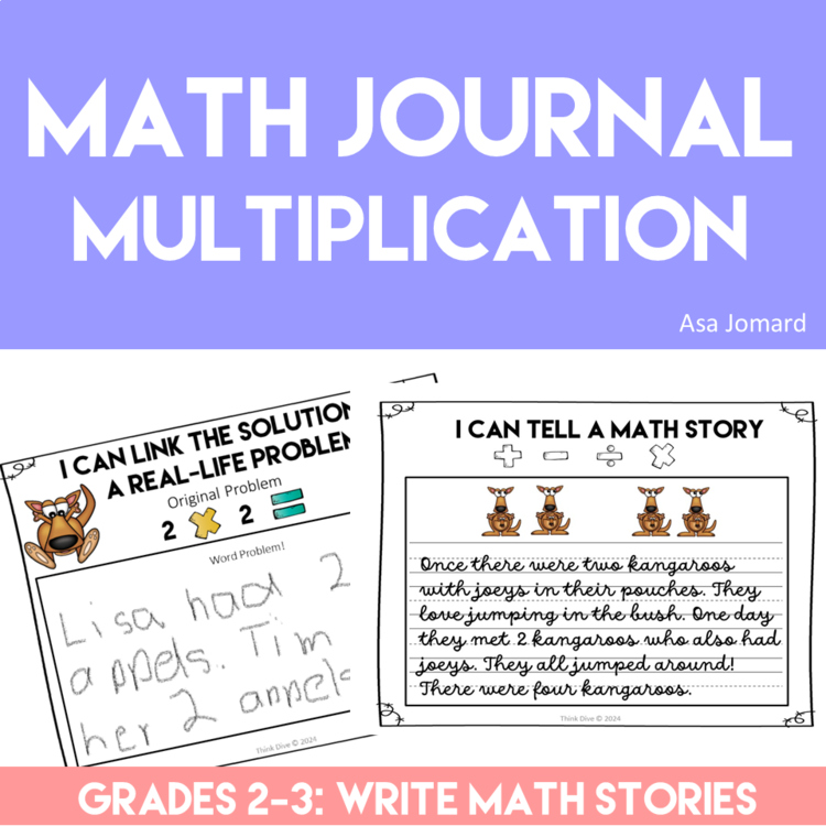 Improve Learning with Multiplication Math Journal Prompts | Write Math Stories