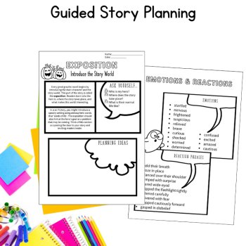 Halloween Comic Storytelling Graphic Novel Project 5th 6th Grade Writing Unit, image 3