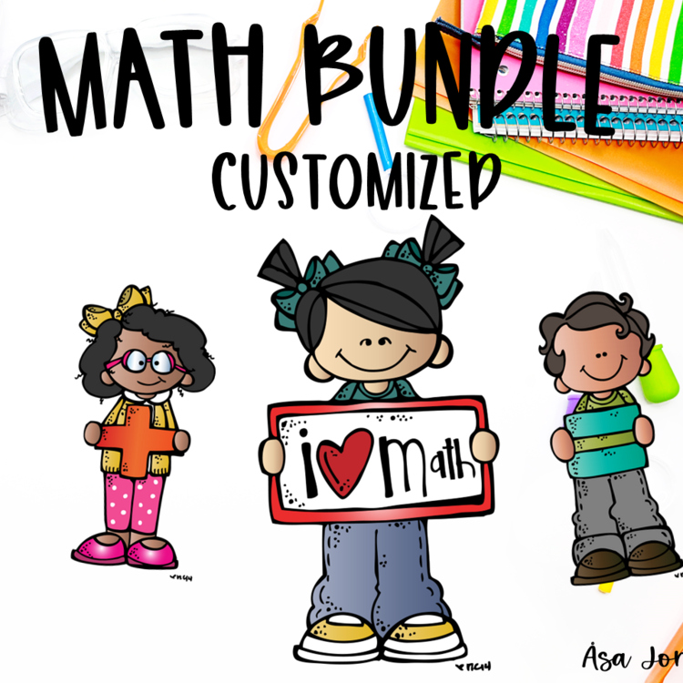 Customized Math Activity Bundle