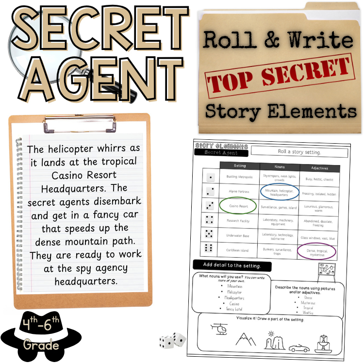Fun Writing 5th 6th Grade Character Setting Problem Solution Graphic Organizer
