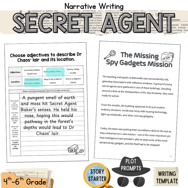 Fun Finish the Story Creative Writing ELA 5th 6th 7th Grade Independent Packet