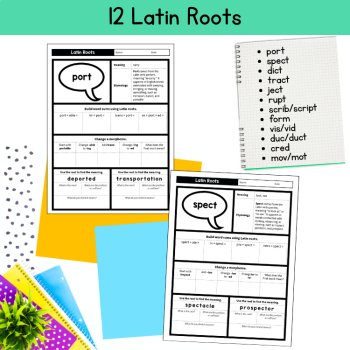 4th 5th Grade Morphology Greek Latin Root Word Worksheets Affixes Morpheme Magic, image 2