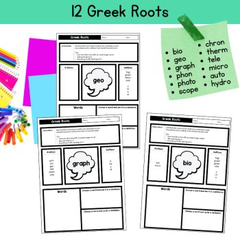 4th 5th Grade Morphology Greek Latin Root Word Worksheets Affixes Morpheme Magic, image 3