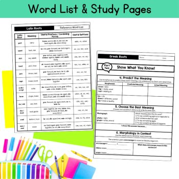 4th 5th Grade Morphology Greek Latin Root Word Worksheets Affixes Morpheme Magic, image 4