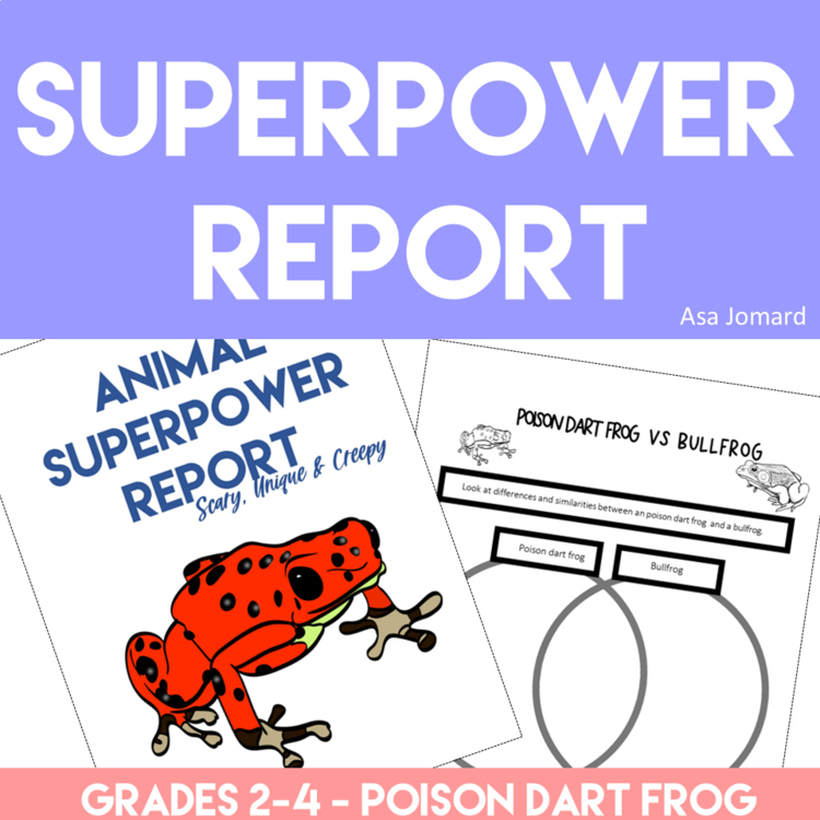 Inspiring Poison Dart Frog Superpower Report | Engaging Biomimicry Adventure