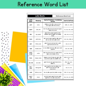 Root Word Work Worksheets 5th Grade Morphology Latin Roots Prefix Suffix Unit, image 3