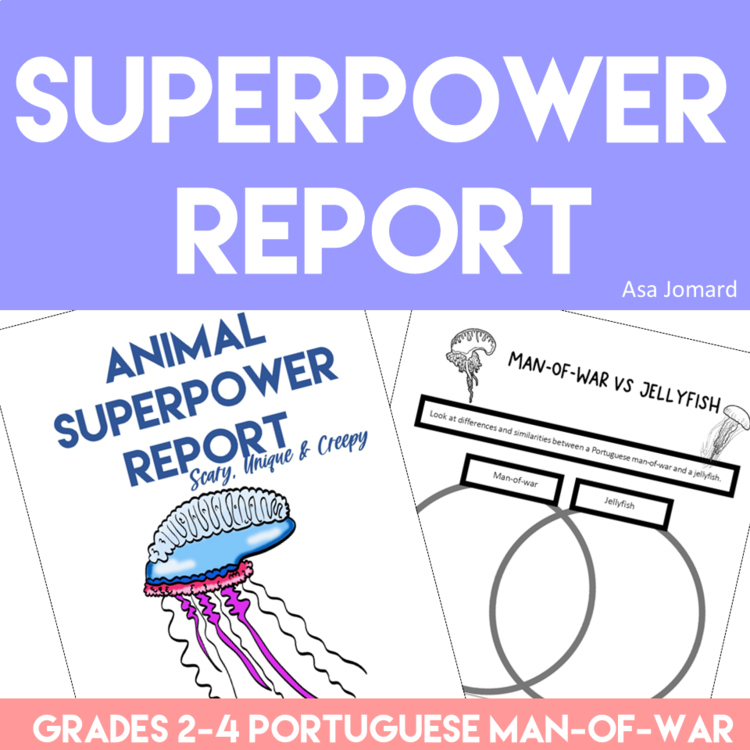 Engaging  Portuguese Man-of-War Superpower Report | Design Inspired Activities